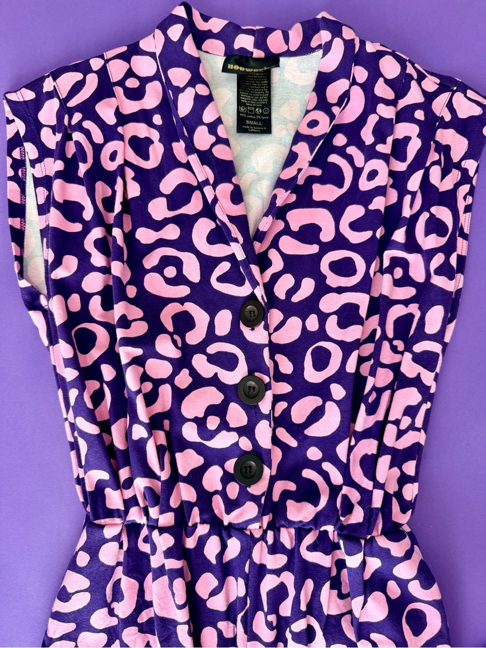 Nooworks "Magic Suit" Cheetah Spot Print
Jumpsuit Size Small - Picture 5 of 8